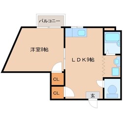 エメラルド立花1の物件間取画像